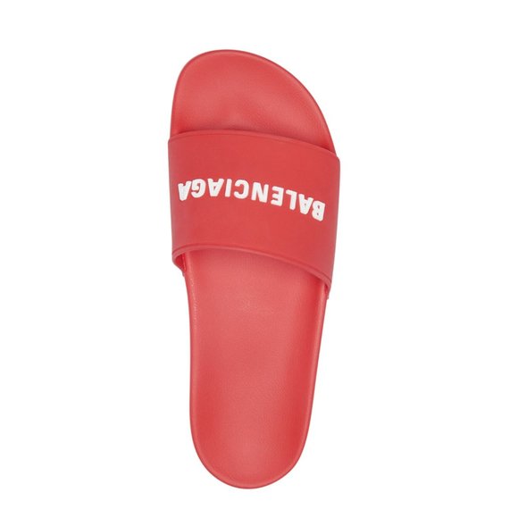 Balenciaga discount red slides